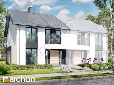 Projekt domu ARCHON+ Dům mezi maceškami 16 (R2B) ver.3