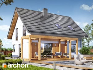Projekt domu ARCHON+ Dům v zelencích (A)