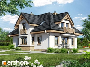 Projekt domu ARCHON+ Dům mezi fuchsiemi 3 ver.2