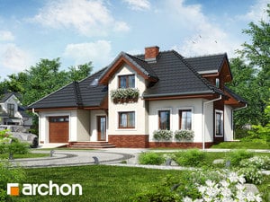 Projekt domu ARCHON+ Dům mezi modrými chrpami