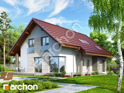 Projekt domu ARCHON+ Dům ve vistáriích 2 ver.2