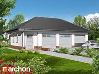 Projekt domu ARCHON+ Garáž pro tři vozidla G3a ver.2