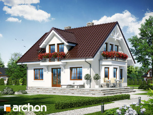 Projekt domu ARCHON+ Dům mezi rododendrony 6 (W) ver.2