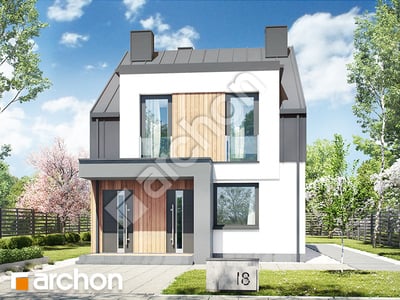 Projekt domu ARCHON+ Dům mezi maceškami 7 (R2) ver.2