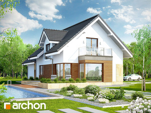 Projekt domu ARCHON+ Dům mezi rododendrony 6 (G2A)