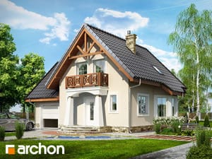 Projekt domu ARCHON+ Dům uprostřed hroznů 2 ver.2