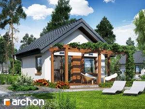 Projekt domu ARCHON+ Letní dům mezi šafrány 2
