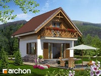 Projekt domu ARCHON+ Letný dům v  šafránu ver.2