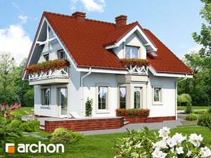 Projekt domu ARCHON+ Dům mezi rododendrony (P)