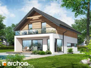 Projekt domu ARCHON+ Dům mezi moringami ver.2