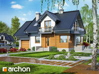 Projekt domu ARCHON+ Dům mezi stydivkou (N) ver.2
