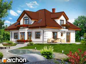 Projekt domu ARCHON+ Dům v zavinutkách (G2) ver.2