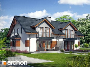 Projekt domu ARCHON+ Dům s klematisem 9 ver.2