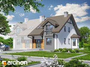 Projekt domu ARCHON+ Dům mezi stračkami 2 ver.2