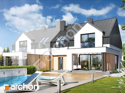 Projekt domu ARCHON+ Dům v barotách 2 (B) ver.2