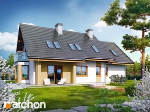 Projekt domu ARCHON+ Dům mezi chrpami (N) ver.3