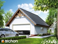 Projekt domu ARCHON+ Garáž pro dvě vozidla G6 ver.2