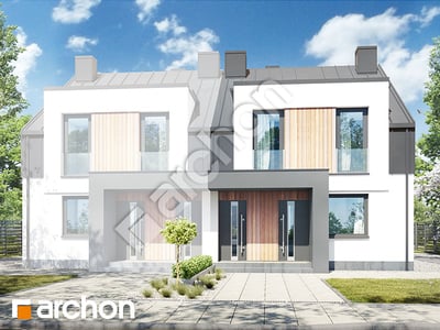 Projekt domu ARCHON+ Dům mezi maceškami 7 (R2B) ver.3