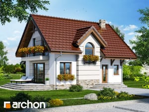 Projekt domu ARCHON+ Dům uprostřed lékořice 4 ver.2