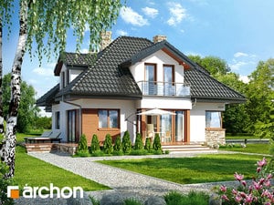 Projekt domu ARCHON+ Dům mezi černuchou 2 ver.2